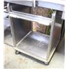 Image 1 : SQUARE MOBILE SPRING LOADED DISH CART 2' X2'X35"H