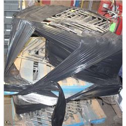 TWO PALLETS OF APPROX  16 CHROME AND PADDED