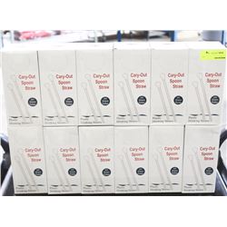 12 CASES OF PLASTIC CARRY OUT DRINKING STRAWS