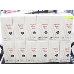 12 CASES OF PLASTIC CARRY OUT DRINKING STRAWS