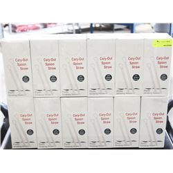 12 CASES OF PLASTIC CARRY OUT DRINKING STRAWS