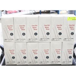 12 CASES OF PLASTIC CARRY OUT DRINKING STRAWS