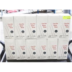 12 CASES OF PLASTIC CARRY OUT DRINKING STRAWS