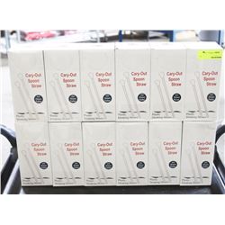 12 CASES OF PLASTIC CARRY OUT DRINKING STRAWS