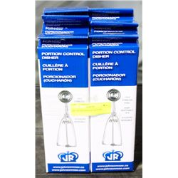 SET OF SIX PORTION SCOOPS