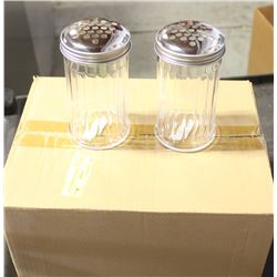 CHEESE OR PEPPER SHAKERS LOT OF 12 NEW