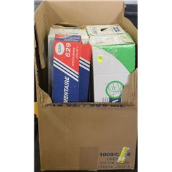 BOX OF PLASTIC FILM WRAP WITH METAL CUT OFFS