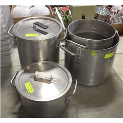 LOT OF 5 ASSORTED SIZED COMMERCIAL ALUMINUM STOCK