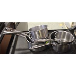 GROUP OF 5 THERMALLOY VARIOUS SIZED SAUCE PANS