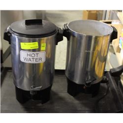 GROUP OF TWO 120 VOLT HOT WATER KETTLES-ONE