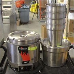 VOLLRATH STAINLESS STEEL COMMERCIAL SOUP WARMER