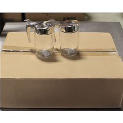 CHROME SUGAR/SYRUP DISPENSER - LOT OF 12 NEW