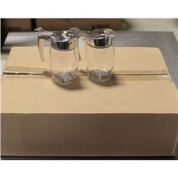 CHROME SUGAR/SYRUP DISPENSER - LOT OF 12 NEW