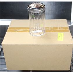 CHEESE OR PEPPER SHAKERS LOT OF 12 NEW