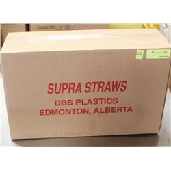 CASE OF 6" FAT SUPRA STRAWS - AS THEY COME