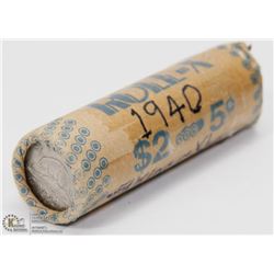 CANADIAN 1940    5-CENT ROLL.