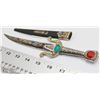 Image 1 : CURVED DAGGER WITH STONES AND SHEATH