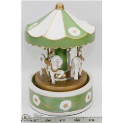 VINTAGE ESTATE MUSICAL CAROUSEL ORNAMENT