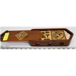 WOOD HANDMADE ARBOR ART OF NOAH'S ARK IN