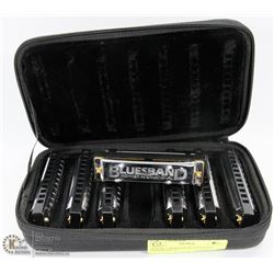SET OF 7 HOHNER BLUESBAND HARMONICAS
