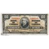Image 1 : 1937 CANADIAN $100 DOLLAR BILL