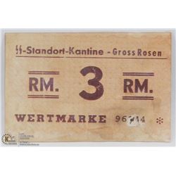 GERMAN NAZI SS CONCENTRATION CAMP STAMPED