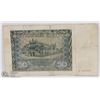 Image 2 : JEWISH GHETTO WWII BANK NOTE FROM OCCUPIED