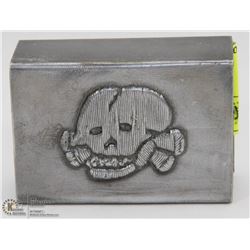 NAZI VINTAGE MATCH COVER TOTENKOPF STAMPED