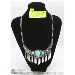 ORNATE TURQUOISE CHOKER NECKLACE