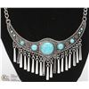 Image 2 : ORNATE TURQUOISE CHOKER NECKLACE