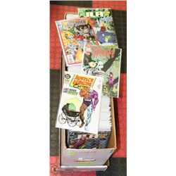 BOX OF 250 COMICS - BAGGED & BOARDED.