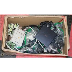 BOX OF ASSORTED POWER CABLES