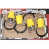 Image 1 : SET OF FOUR 6-VOLT DUAL BULB HEAVY DUTY