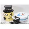 Image 1 : MR PEANUT COOKIE JAR WITH OLAF IRON WAFFLE MAKER