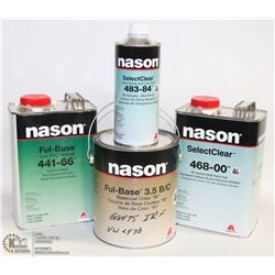 BOX WITH NEW AUTOMOBILE PAINT WITH CLEAR AND