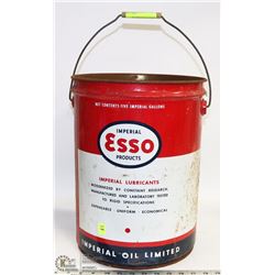 VINTAGE 5 GALLON ESSO CAN