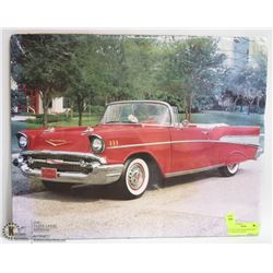 1957 BEL AIR CONVERTIBLE PRINT IN ORIGINAL PLASTIC