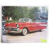 Image 1 : 1957 BEL AIR CONVERTIBLE PRINT IN ORIGINAL PLASTIC