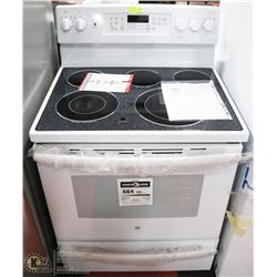 GE WHITE 30" FREE STANDING SELF CLEANING