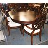 Image 1 : LARGE DESIGNER WOOD TABLE WITH 6 CHAIRS