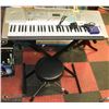 Image 1 : CASIO LK-300TV ELECTRIC KEYBOARD WITH STOOL. AND