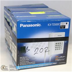 LOT OF 4 PANASONIC KX-TS500C PHONES.