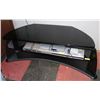 Image 1 : BLACK GLASS TOP TV STAND. FURNITURE