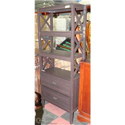 6' BOOKSHELF WITH DRAWERS