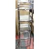 Image 1 : CHROME ETEGERE WITH GLASS SHELVES