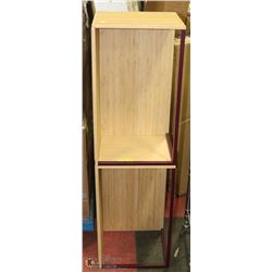 2 STACKABLE SHELVING UNITS