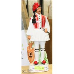 CORONETTI HAND PAINTED CERAMIC CONTAINER.