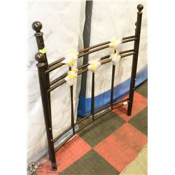 METAL SINGLE SIZE HEADBOARD WITH FOOTBOARD