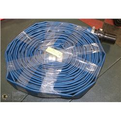 BLUE FIRE/WATER HOSE WITH 2" NOZZLE.