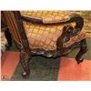 Image 4 : DELUXE WOOD CARVED ARM CHAIR 36" WIDE